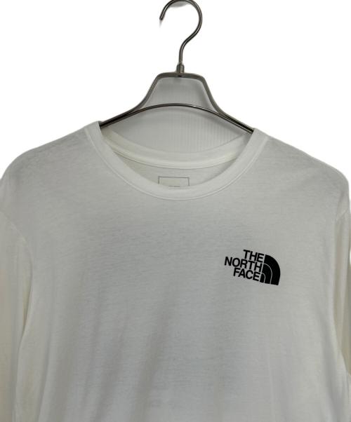 THE NORTH FACE（ザ ノース フェイス）THE NORTH FACE (ザ ノース フェイス) 長袖カットソー ホワイト×ブラック サイズ:Lの古着・服飾アイテム