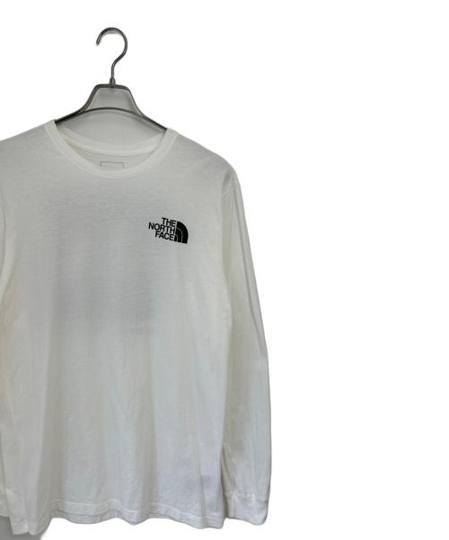 THE NORTH FACE（ザ ノース フェイス）THE NORTH FACE (ザ ノース フェイス) 長袖カットソー ホワイト×ブラック サイズ:Lの古着・服飾アイテム