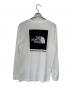 THE NORTH FACE (ザ ノース フェイス) 長袖カットソー ホワイト×ブラック サイズ:L：3500円
