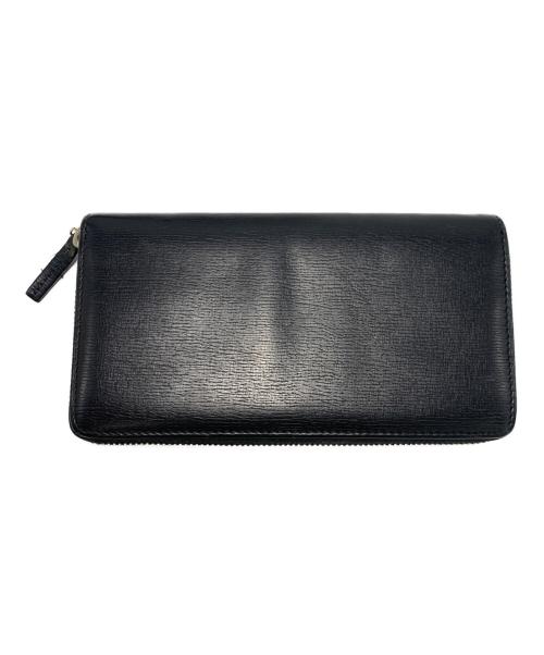 GUCCI（グッチ）GUCCI (グッチ) ラウンドファスナー財布 ブラックの古着・服飾アイテム