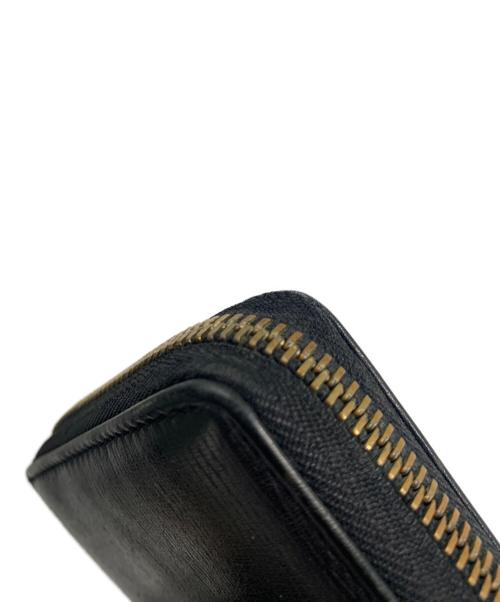 GUCCI（グッチ）GUCCI (グッチ) ラウンドファスナー財布 ブラックの古着・服飾アイテム