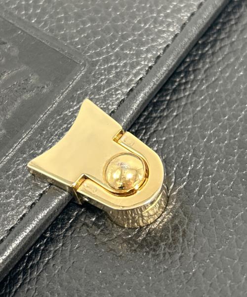 Burberry's（バーバリーズ）Burberry's (バーバリーズ) レザーハンドバッグ ブラックの古着・服飾アイテム