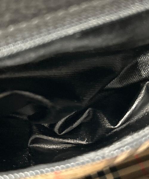 Burberry's（バーバリーズ）Burberry's (バーバリーズ) レザーハンドバッグ ブラックの古着・服飾アイテム