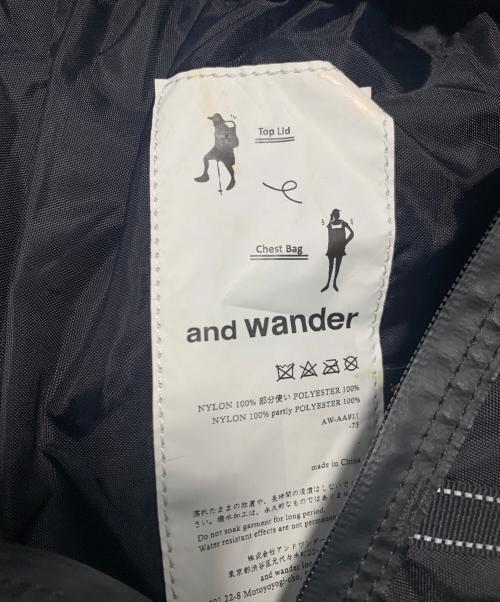 and wander（アンドワンダー）and wander (アンドワンダー) バックパックの古着・服飾アイテム