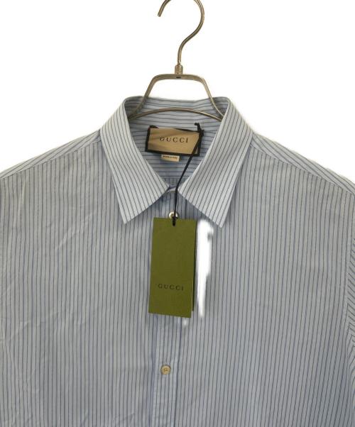 GUCCI（グッチ）GUCCI (グッチ) 長袖シャツ スカイブルー サイズ:40の古着・服飾アイテム
