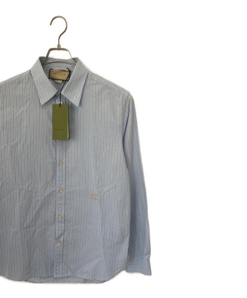 GUCCI（グッチ）GUCCI (グッチ) 長袖シャツ スカイブルー サイズ:40の古着・服飾アイテム