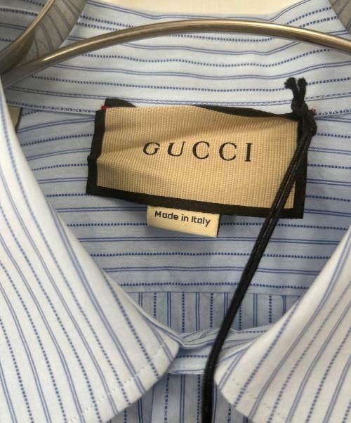 GUCCI（グッチ）GUCCI (グッチ) 長袖シャツ スカイブルー サイズ:40の古着・服飾アイテム