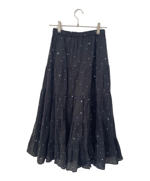 Couture d'adam（クチュールドアダム）Couture d'adam (クチュールドアダム) Tiered Skirt ブラック サイズ:38 未使用品の古着・服飾アイテム
