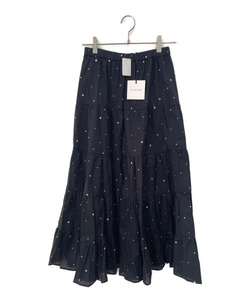 Couture d'adam（クチュールドアダム）Couture d'adam (クチュールドアダム) Tiered Skirt ブラック サイズ:38 未使用品の古着・服飾アイテム