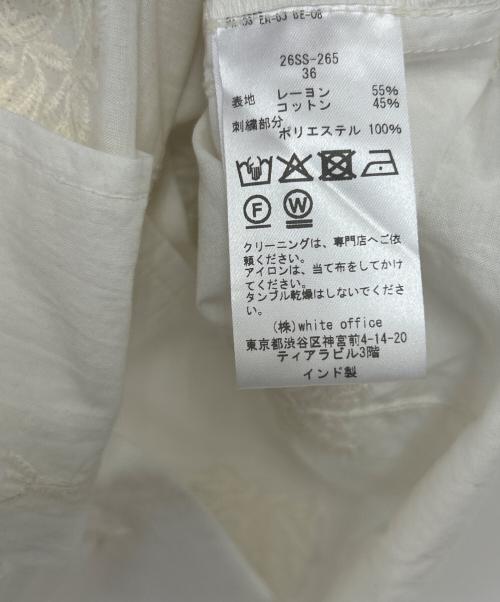 Couture d'adam（クチュールドアダム）Couture d'adam (クチュールドアダム) シャツ ナチュラル サイズ:36 未使用品の古着・服飾アイテム