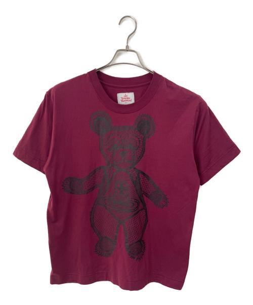 Vivienne Westwood（ヴィヴィアンウエストウッド）Vivienne Westwood (ヴィヴィアンウエストウッド) 半袖カットソー ボルドー サイズ:48の古着・服飾アイテム