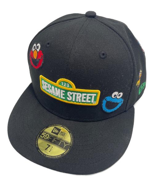 New Era（ニューエラ）New Era (ニューエラ) SESAME STREET (セサミストリート) キャップ ブラック サイズ:7 １/2の古着・服飾アイテム