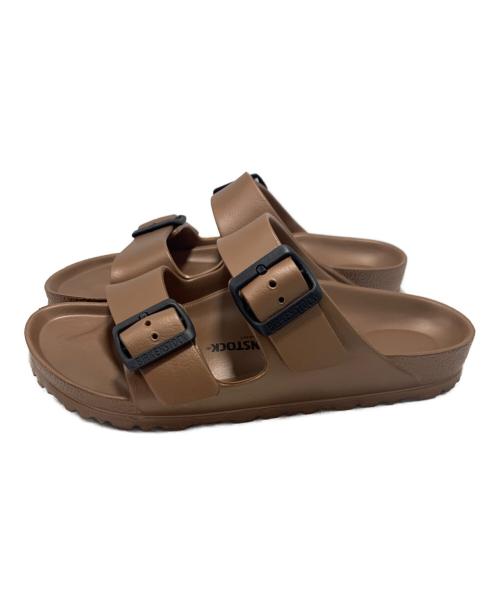 BIRKENSTOCK（ビルケンシュトック）BIRKENSTOCK (ビルケンシュトック) メタリックサンダル ブラウン サイズ:24cmの古着・服飾アイテム