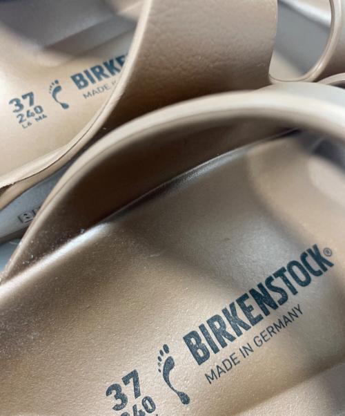 BIRKENSTOCK（ビルケンシュトック）BIRKENSTOCK (ビルケンシュトック) メタリックサンダル ブラウン サイズ:24cmの古着・服飾アイテム