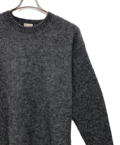 BEAUTY&YOUTH UNITED ARROWS（ビューティーアンドユースユナイテッドアローズ）BEAUTY&YOUTH UNITED ARROWS (ビューティーアンドユースユナイテッドアローズ) 厚手ニット グレー サイズ:Mの古着・服飾アイテム