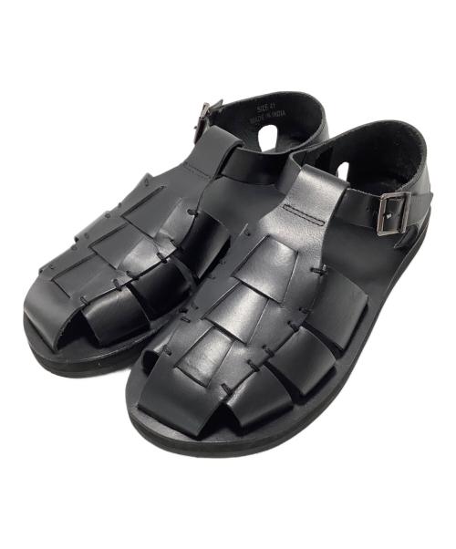 AMIT LEATHER COMPANY（-）AMIT LEATHER COMPANY (-) レザーグルカサンダル ブラック サイズ:SIZE41の古着・服飾アイテム