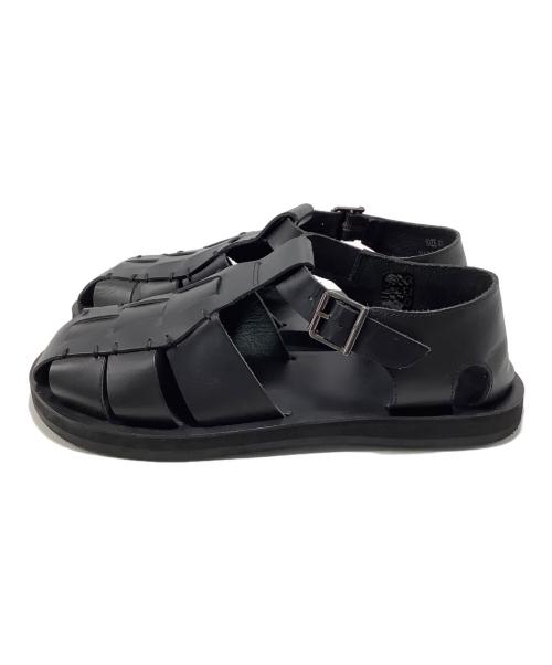 AMIT LEATHER COMPANY（-）AMIT LEATHER COMPANY (-) レザーグルカサンダル ブラック サイズ:SIZE41の古着・服飾アイテム