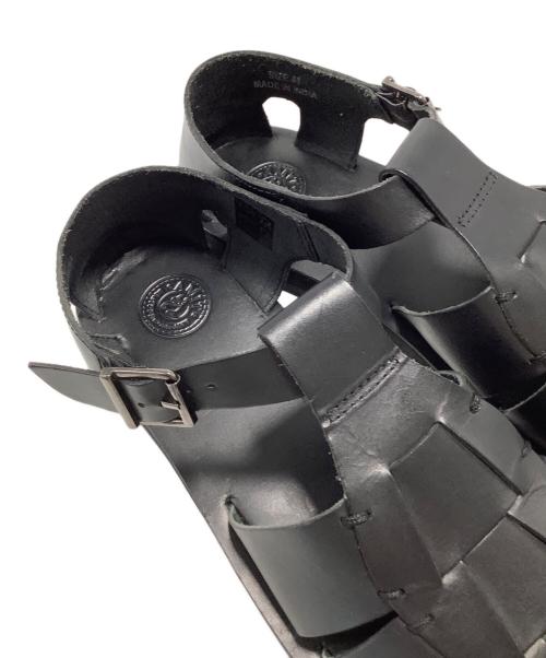 AMIT LEATHER COMPANY（-）AMIT LEATHER COMPANY (-) レザーグルカサンダル ブラック サイズ:SIZE41の古着・服飾アイテム