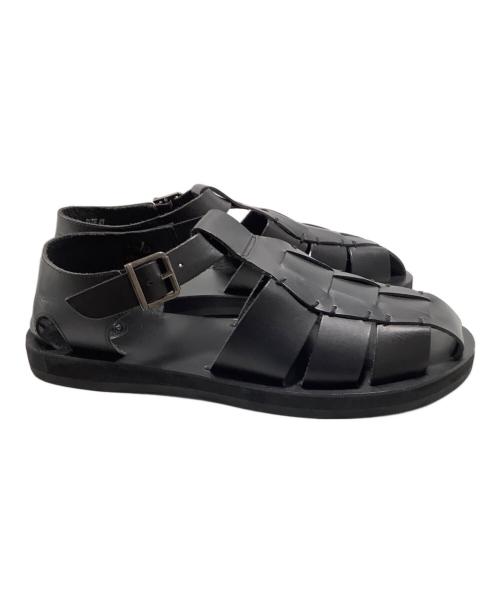 AMIT LEATHER COMPANY（-）AMIT LEATHER COMPANY (-) レザーグルカサンダル ブラック サイズ:SIZE41の古着・服飾アイテム