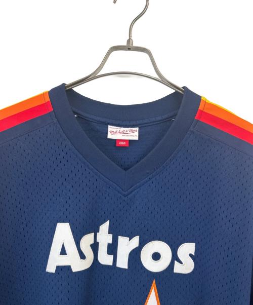 MITCHELL & NESS（ミッチェルアンドネス）MITCHELL & NESS (ミッチェルアンドネス) フットボールシャツ ネイビー サイズ:2XLの古着・服飾アイテム