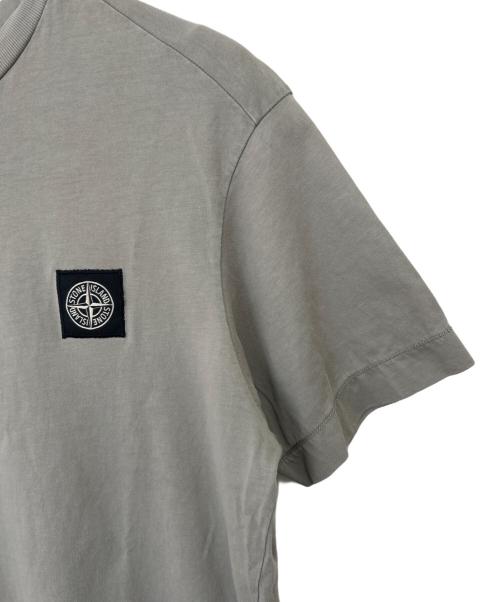 STONE ISLAND（ストーンアイランド）STONE ISLAND (ストーンアイランド) 半袖カットソー ライトグレー サイズ:Sの古着・服飾アイテム
