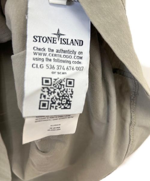STONE ISLAND（ストーンアイランド）STONE ISLAND (ストーンアイランド) 半袖カットソー ライトグレー サイズ:Sの古着・服飾アイテム