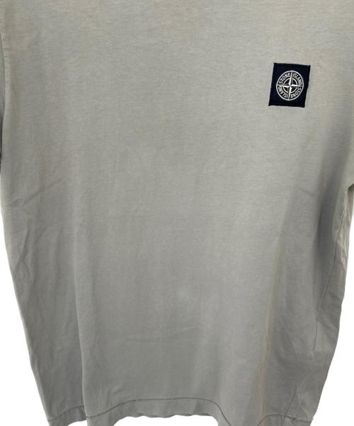 STONE ISLAND（ストーンアイランド）STONE ISLAND (ストーンアイランド) 半袖カットソー ライトグレー サイズ:Sの古着・服飾アイテム