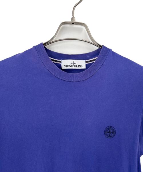 STONE ISLAND（ストーンアイランド）STONE ISLAND (ストーンアイランド) 半袖カットソー パープル サイズ:Sの古着・服飾アイテム