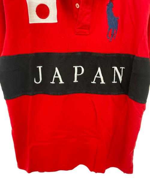 POLO RALPH LAUREN（ポロ・ラルフローレン）POLO RALPH LAUREN (ポロ・ラルフローレン) ポロシャツ ブラック×レッド サイズ:XLの古着・服飾アイテム