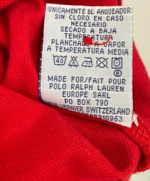 POLO RALPH LAUREN（ポロ・ラルフローレン）POLO RALPH LAUREN (ポロ・ラルフローレン) ポロシャツ ブラック×レッド サイズ:XLの古着・服飾アイテム