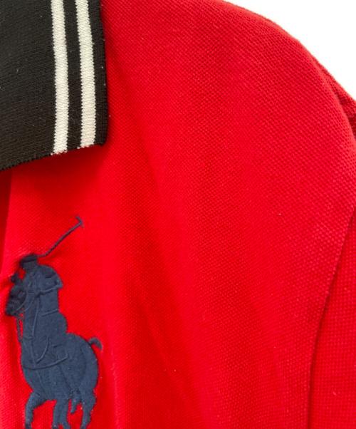 POLO RALPH LAUREN（ポロ・ラルフローレン）POLO RALPH LAUREN (ポロ・ラルフローレン) ポロシャツ ブラック×レッド サイズ:XLの古着・服飾アイテム