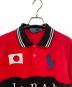 中古・古着 POLO RALPH LAUREN (ポロ・ラルフローレン) ポロシャツ ブラック×レッド サイズ:XL：4000円