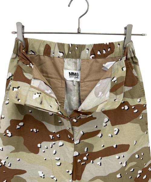 MM6 Maison Margiela（エムエムシックスメゾンマルジェラ）MM6 Maison Margiela (エムエムシックスメゾンマルジェラ) カモフラ柄クロップドパンツ ベージュ×カーキ サイズ:36の古着・服飾アイテム