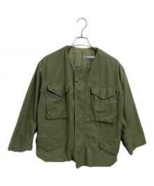 MADE by sunny side up（メイド バイ サニーサイドアップ）の古着「Mー65 リメイクジャケット」｜オリーブ