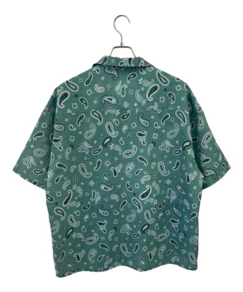 WHITELAND（ホワイトランド）WHITELAND (ホワイトランド) 半袖シャツ グリーン サイズ:Fの古着・服飾アイテム
