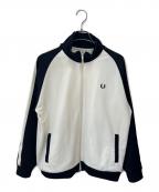 FRED PERRY×BEAMSフレッドペリー×ビームス）の古着「別注トラックジャケット」｜ブラック×アイボリー