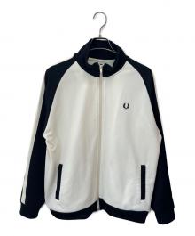 FRED PERRY×BEAMS（フレッドペリー×ビームス）の古着「別注トラックジャケット」｜ブラック×アイボリー