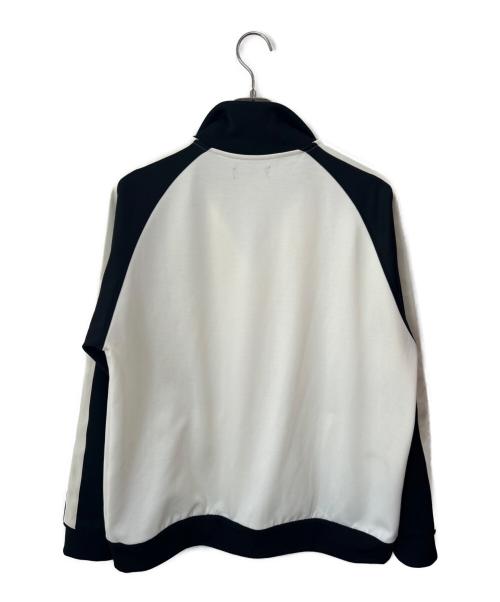 FRED PERRY（フレッドペリー）FRED PERRY (フレッドペリー) BEAMS (ビームス) 別注トラックジャケット ブラック×アイボリー サイズ:XLの古着・服飾アイテム