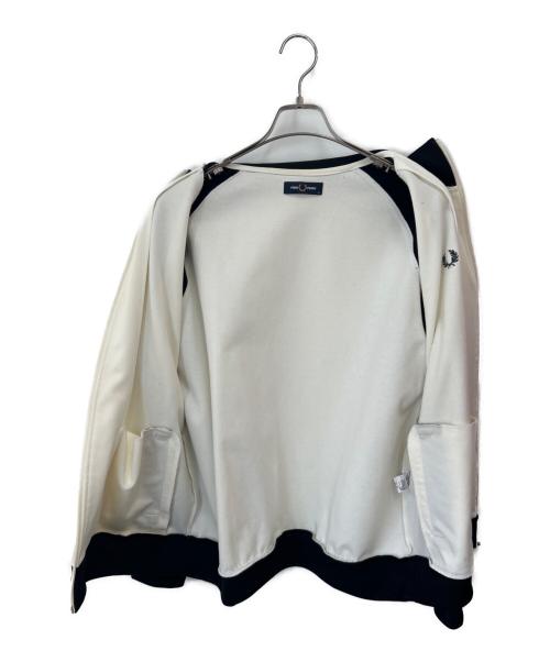 FRED PERRY（フレッドペリー）FRED PERRY (フレッドペリー) BEAMS (ビームス) 別注トラックジャケット ブラック×アイボリー サイズ:XLの古着・服飾アイテム