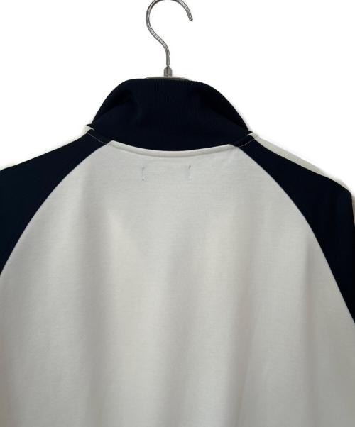 FRED PERRY（フレッドペリー）FRED PERRY (フレッドペリー) BEAMS (ビームス) 別注トラックジャケット ブラック×アイボリー サイズ:XLの古着・服飾アイテム