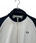 中古・古着 FRED PERRY (フレッドペリー) BEAMS (ビームス) 別注トラックジャケット ブラック×アイボリー サイズ:XL：6000円