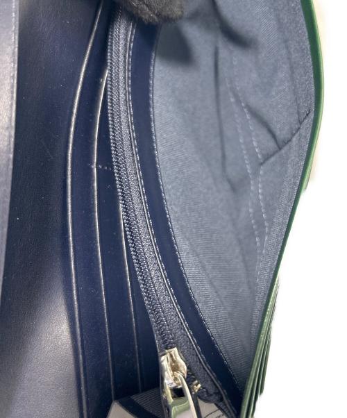 LANVIN（ランバン）LANVIN (ランバン) 長財布 グリーンの古着・服飾アイテム