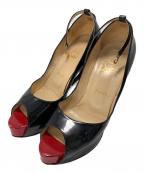 Christian Louboutinクリスチャン・ルブタン）の古着「ハイヒールエナメルパンプス」｜ブラック