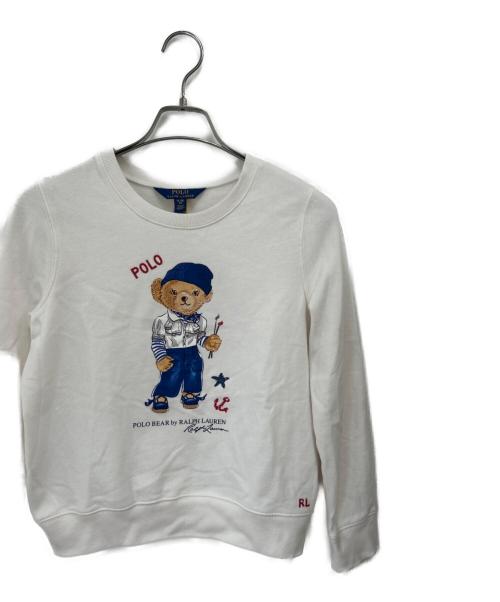 POLO RALPH LAUREN（ポロ・ラルフローレン）POLO RALPH LAUREN (ポロ・ラルフローレン) スウェット ホワイト サイズ:XL（16）の古着・服飾アイテム