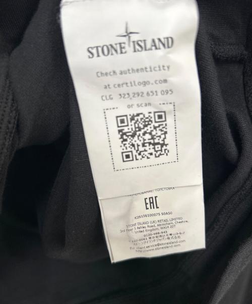STONE ISLAND（ストーンアイランド）STONE ISLAND (ストーンアイランド) 長袖カットソー ブラック サイズ:Lの古着・服飾アイテム