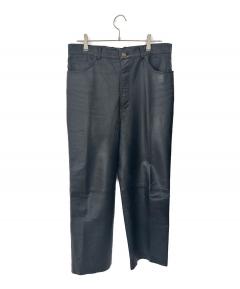 中古・古着通販】nonnative (ノンネイティブ) レザーパンツ ブラック