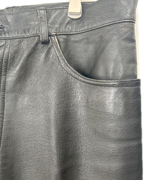 GUARANTEED K's（ギャランティード ケーズ）GUARANTEED K's (ギャランティード ケーズ) レザーパンツ ブラック サイズ:91の古着・服飾アイテム
