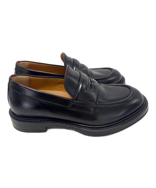 GUCCI（グッチ）GUCCI (グッチ) レザーローファー ブラック サイズ:SIZE 7の古着・服飾アイテム