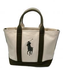 RALPH LAUREN（ラルフローレン）の古着「トートバッグ」｜グリーン×ベージュ