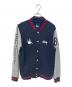 stussy（ステューシー）の古着「スタジャン」｜ネイビー×グレー